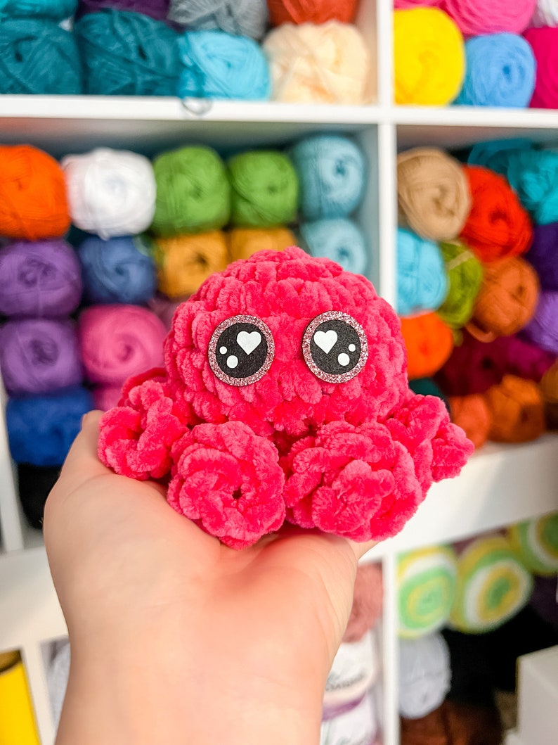 Mini Octopus Crochet Pattern, Mini Octopi Pattern, PDF Pattern, Amigurumi Crochet Pattern, Downloadable PDF Pattern, Free Crochet Pattern image 5