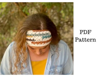 Canyon Ear Warmer Crochet Pattern, Headband Crochet PDF Pattern, Downloadable PDF Pattern, Crochet Pattern, Free Crochet Pattern