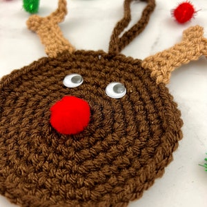 Rudolph Ornament Crochet Pattern, Crochet PDF Pattern, Christmas Crochet Pattern, Downloadable PDF Pattern, Free Crochet Pattern image 3