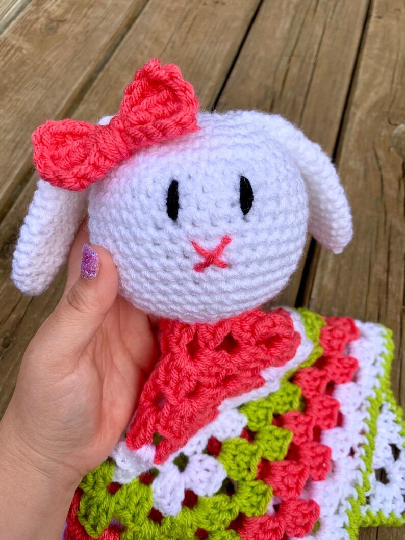 Baby Bunny Lovey Crochet Pattern, Baby Crochet Pattern, Crochet PDF Pattern, Downloadable PDF Pattern, Crochet Pattern, Free Crochet Pattern image 2