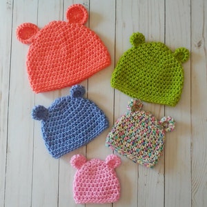 Baby Bear Hat Crochet Pattern, Baby Crochet Pattern, Crochet PDF Pattern, Downloadable PDF Pattern, Crochet Pattern, Free Crochet Pattern image 2