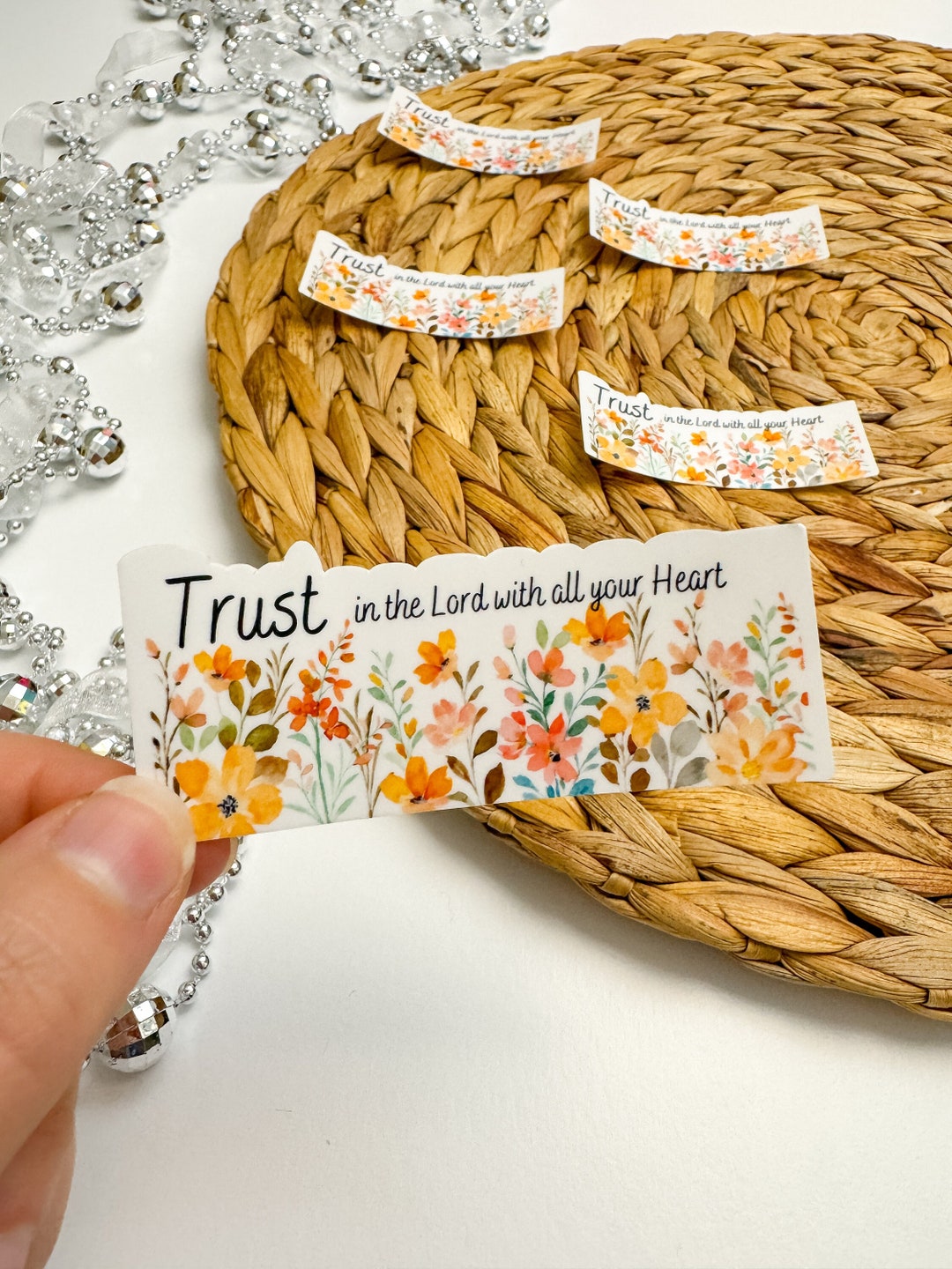 Proverbs 3:5 Sticker, Bible Sticker, Scripture Sticker, Laptop Sticker ...