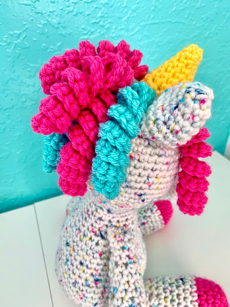 Penelope the Unicorn Crochet Pattern, Crochet PDF Pattern, Amigurumi Crochet Pattern, Downloadable PDF Pattern, Free Crochet Pattern image 3