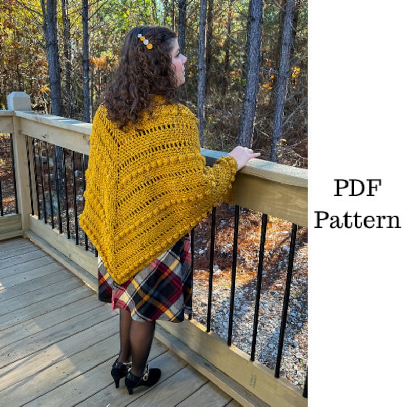 Everyday Shawl Crochet Pattern, Shawl Crochet PDF Pattern, Downloadable PDF Pattern, Brava Tweed Crochet Pattern, Free Crochet Pattern image 1