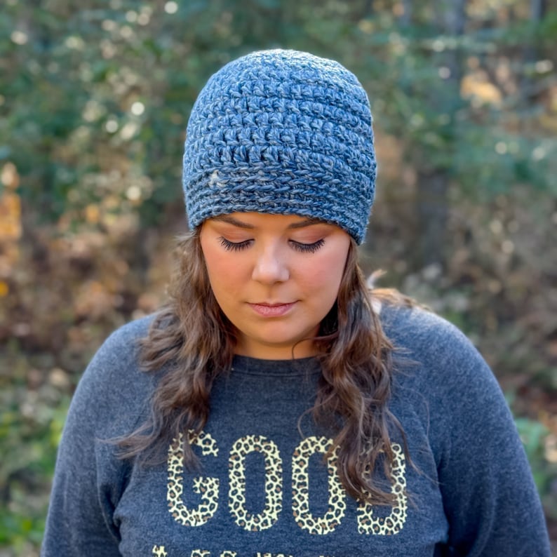 Easy Chunky Hat Crochet Pattern, Crochet PDF Pattern, Adult Beanie ...
