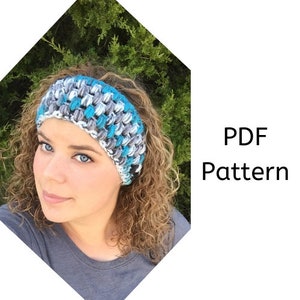 Puff Stitch Headband Crochet Pattern, Crochet PDF Pattern, Crochet Headband Pattern, Downloadable PDF Pattern, Free Crochet Pattern image 1