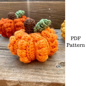 Rustic Pumpkins Crochet Pattern, Pumpkin Crochet PDF Pattern, Fall Decor, Fall Crochet Pattern, Downloadable PDF Pattern, Free Pattern