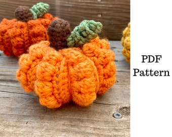 Rustic Pumpkins Crochet Pattern, Pumpkin Crochet PDF Pattern, Fall Decor, Fall Crochet Pattern, Downloadable PDF Pattern, Free Pattern