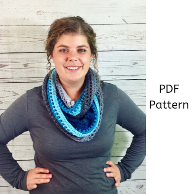 Simplicity Cowl Crochet Pattern, Crochet PDF Pattern, Cowl Pattern, Downloadable PDF Pattern, Crochet Pattern, Free Crochet Pattern image 1
