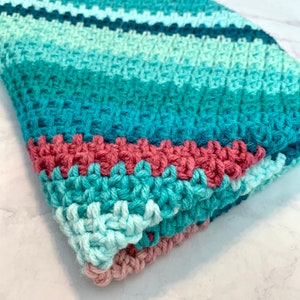 C2C Moss Stitch Blanket Crochet Pattern, Just My Stripe, Crochet PDF Pattern, Blanket Crochet Pattern, Downloadable PDF Pattern,Free Pattern image 4