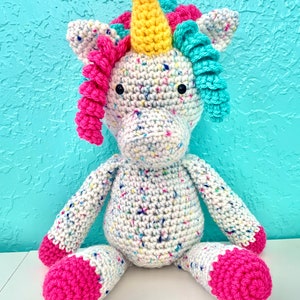 Penelope the Unicorn Crochet Pattern, Crochet PDF Pattern, Amigurumi Crochet Pattern, Downloadable PDF Pattern, Free Crochet Pattern image 2