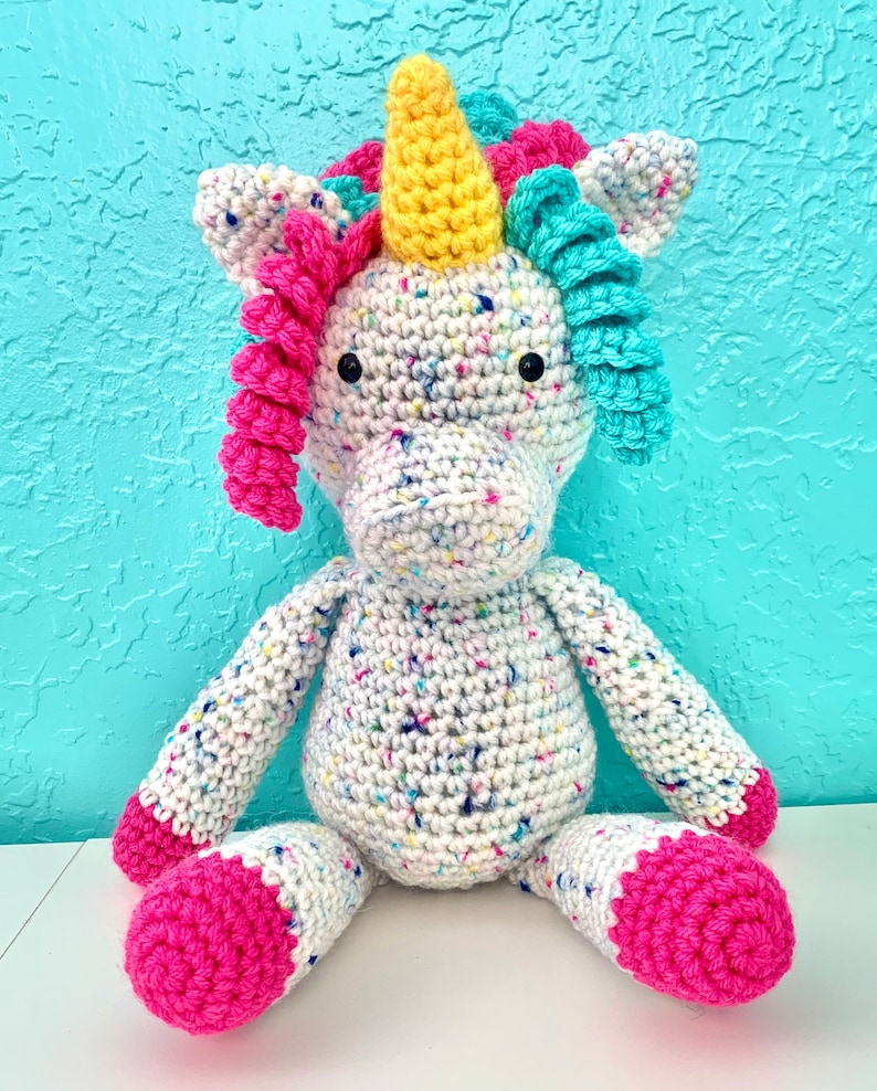 Penelope the Unicorn Crochet Pattern, Crochet PDF Pattern, Amigurumi Crochet Pattern, Downloadable PDF Pattern, Free Crochet Pattern image 2