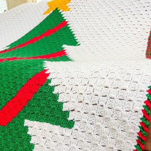 Christmas Tree Blanket Crochet Pattern, Crochet PDF Pattern, Christmas Blanket Crochet Pattern, Downloadable PDF Pattern, Free Pattern image 3