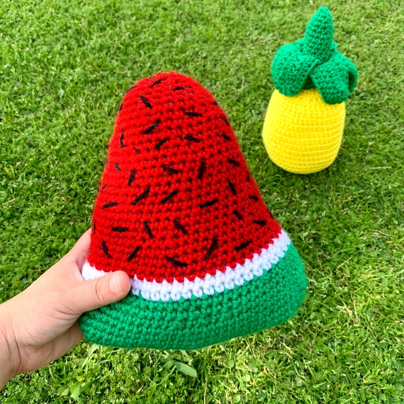 Watermelon Slice Crochet Pattern, Crochet PDF Pattern, Amigurumi Crochet Pattern, Downloadable PDF Pattern, Free Crochet Pattern image 2