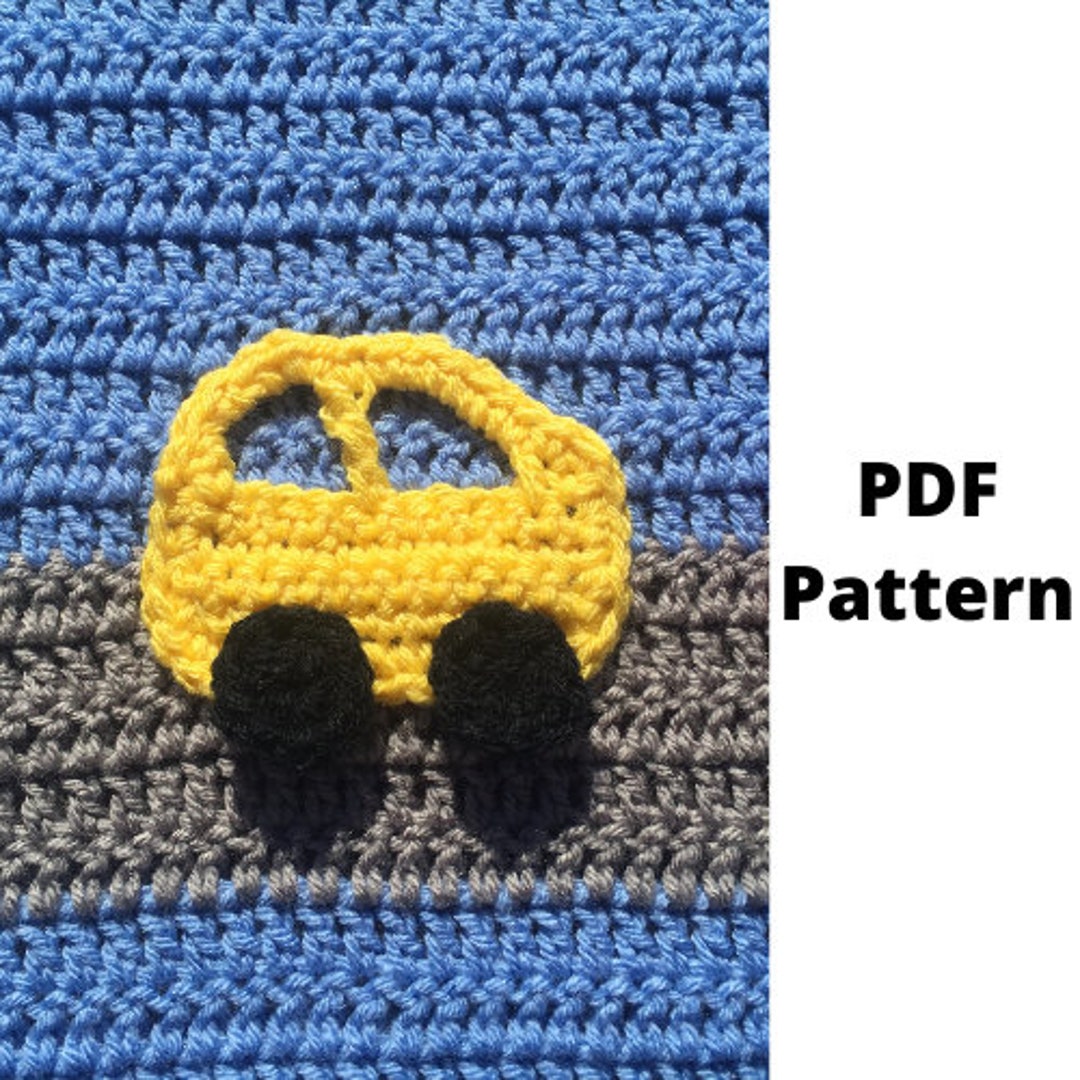 Car Applique Crochet Pattern, Applique Crochet PDF Pattern, Car Pattern, Crochet PDF Pattern
