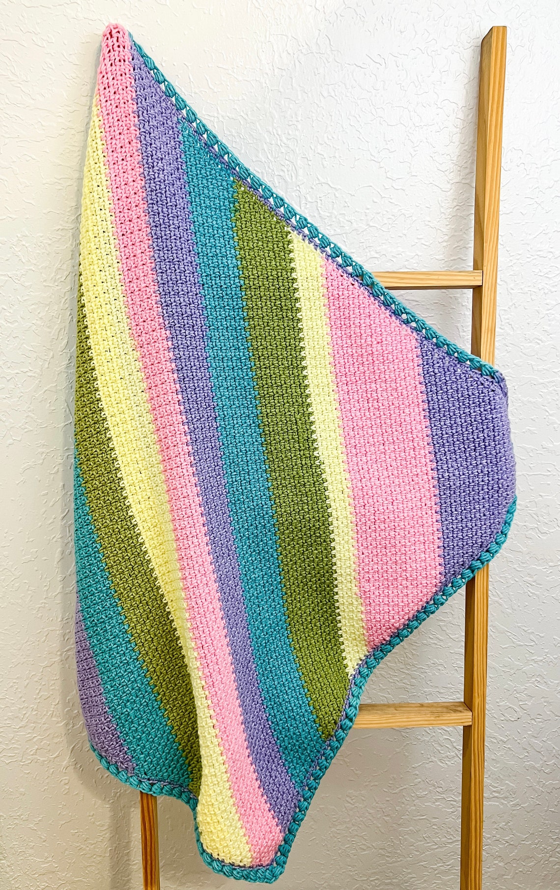 C2C Moss Stitch Blanket Crochet Pattern, Baby Blanket, Crochet PDF ...