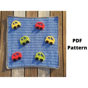 Car Baby Blanket Crochet Pattern, Security Blanket Crochet PDF Pattern, Crochet PDF Pattern, Downloadable PDF Pattern, Free Crochet Pattern image 1
