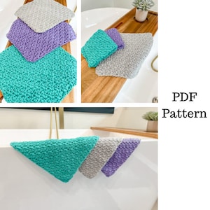 Easy C2C Washcloth Crochet Pattern, Washcloth Pattern, Crochet PDF Pattern, Easy Dishcloth Crochet Pattern, Downloadable PDF Pattern