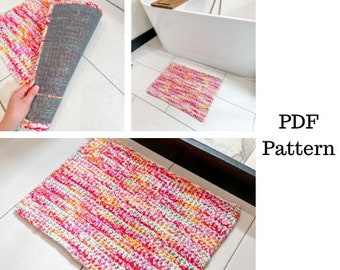 Bath Mat Crochet Pattern, Crochet Bath Rug Pattern, Crochet PDF Pattern, Rug Crochet Pattern, Downloadable PDF Pattern, Free Pattern