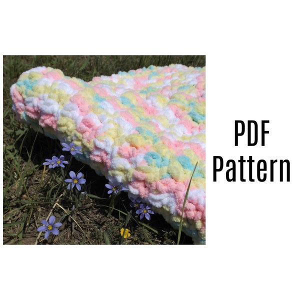 Crochet PDF Pattern, Baby Blanket Pattern, Downloadable PDF Pattern, Crochet Pattern, Free Crochet Pattern, Bulky Yarn Pattern, Bernat Yarn