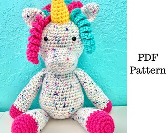 Penelope the Unicorn Crochet Pattern, Crochet PDF Pattern, Amigurumi Crochet Pattern, Downloadable PDF Pattern, Free Crochet Pattern