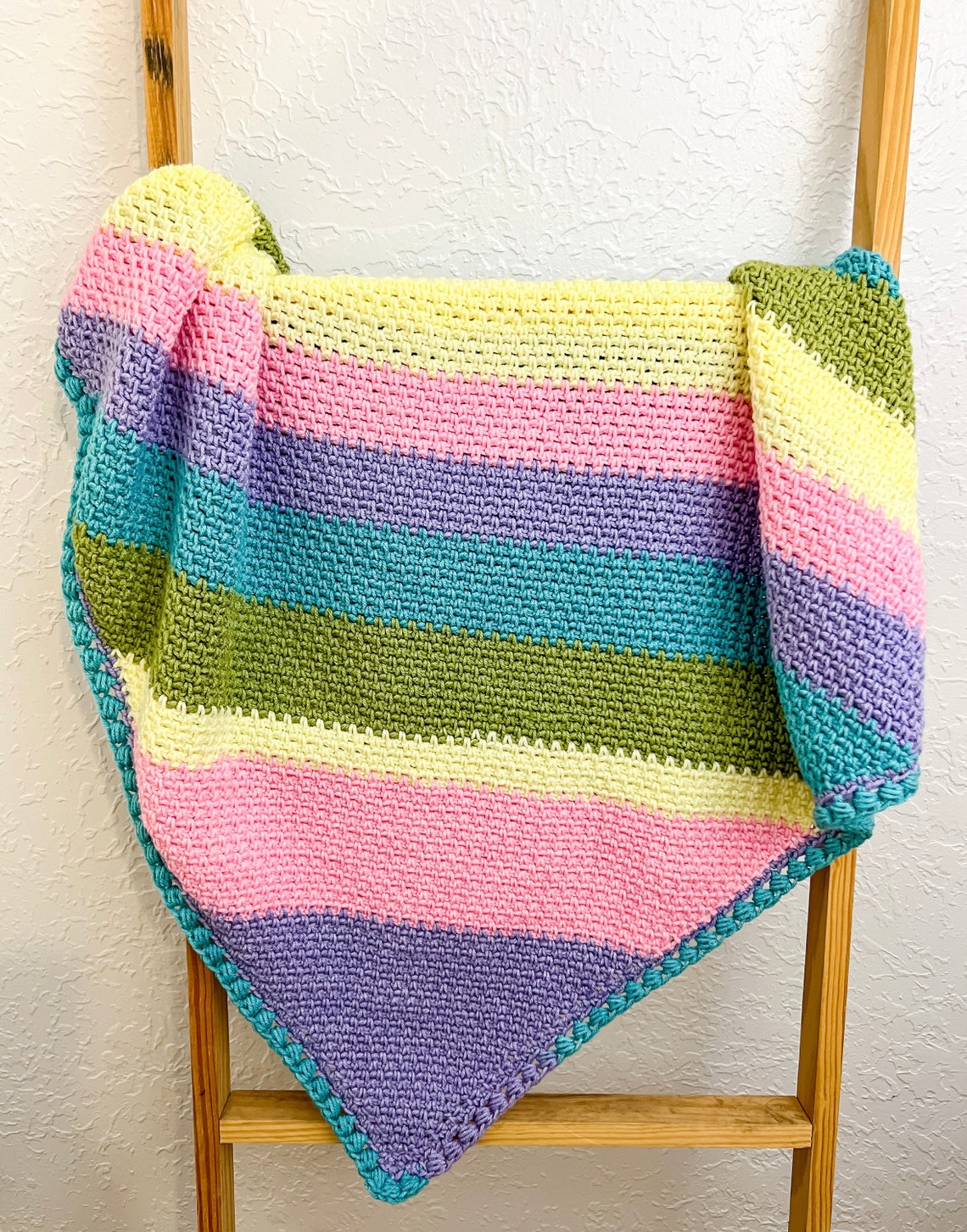C2C Moss Stitch Blanket Crochet Pattern, Baby Blanket, Crochet PDF ...