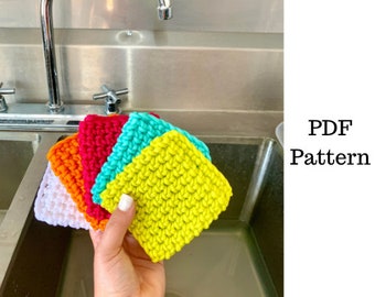 Kitchen Scrubby Crochet Pattern, Scrubby Pattern, Crochet PDF Pattern, Scrubbies Crochet Pattern, Downloadable PDF Pattern,Free Pattern