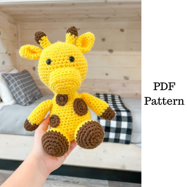 Easy Giraffe Crochet Pattern, Amigurumi Giraffe Crochet Pattern, Crochet Amigurumi Pattern, Downloadable PDF Pattern, Free Crochet Pattern