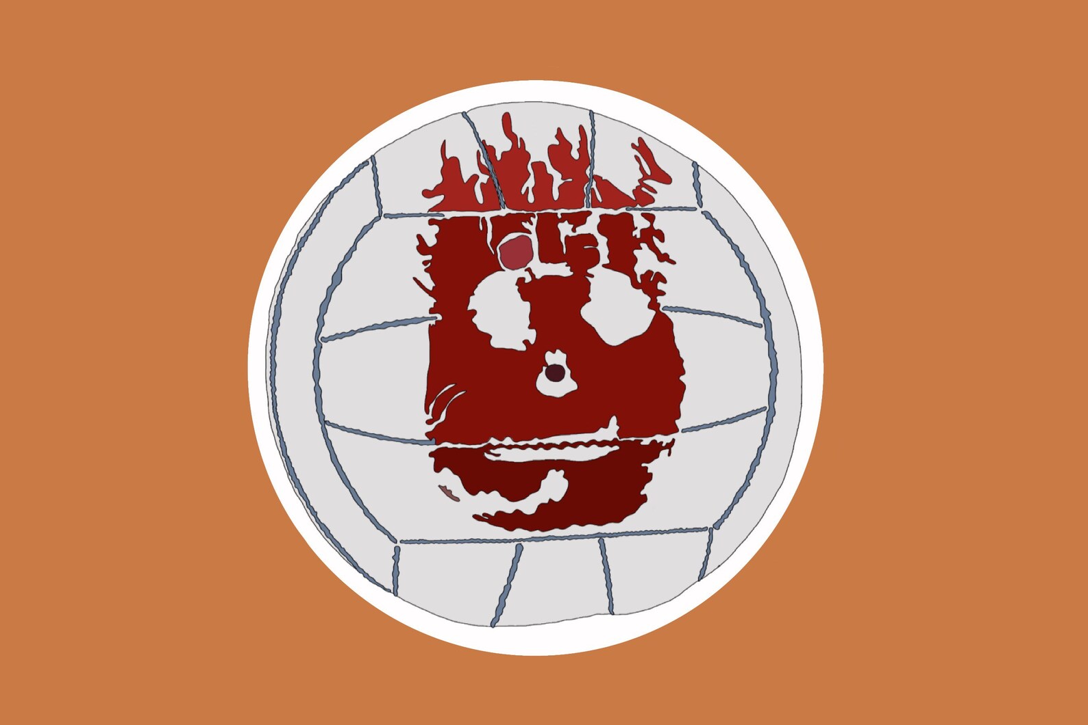 Castaway Wilson Volleyball Vinyl Laptop Sticker Hydroflask Etsy