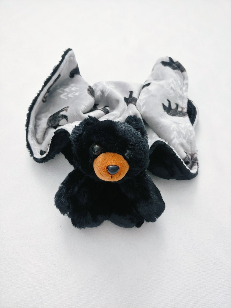 Bear minky blanket animal blanket snuggle blanket lovey 18x18 Etsy Italia