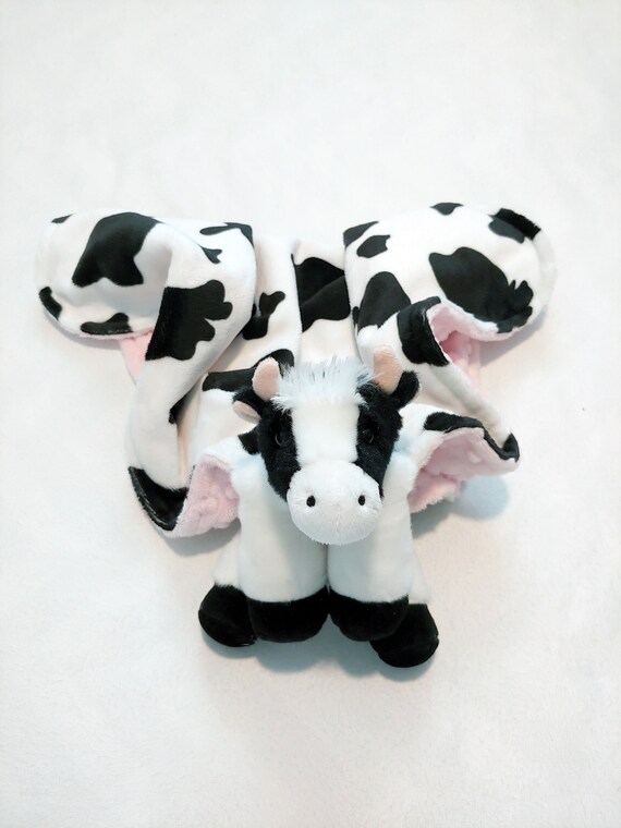 Cow snuggle blanket deals