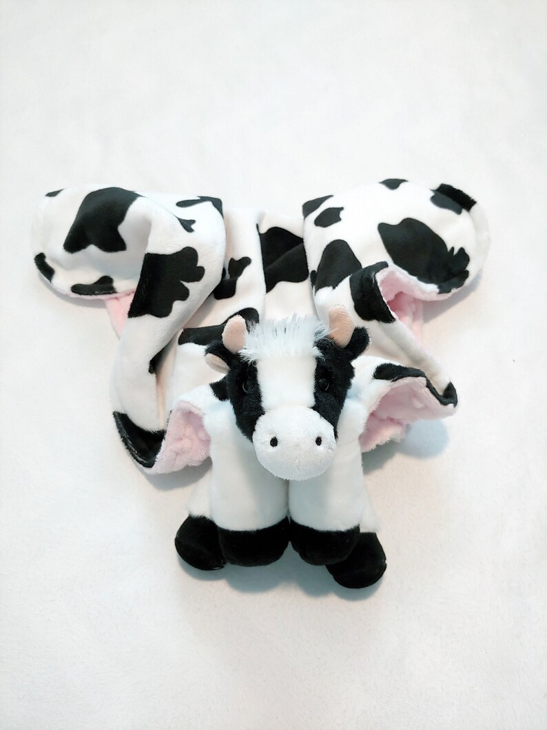 cow-minky-blanket-baby-animal-blanket-snuggle-blanket-lovey-18x18-black