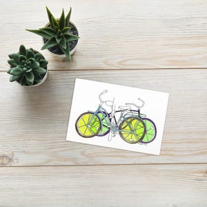 Blank card - Fruit slice bikes | Lemons & Limes