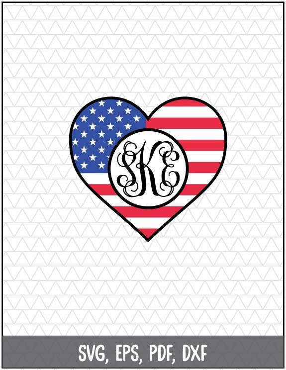 Download 4th of July SVG 4th of July Monogram Patriotic SVG | Etsy