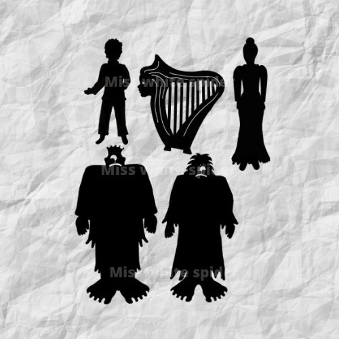 Jack and the beanstalk Instant Download digital shadow puppet Etsy Jack and the beanstalk Instant Download digital shadow puppet Etsy