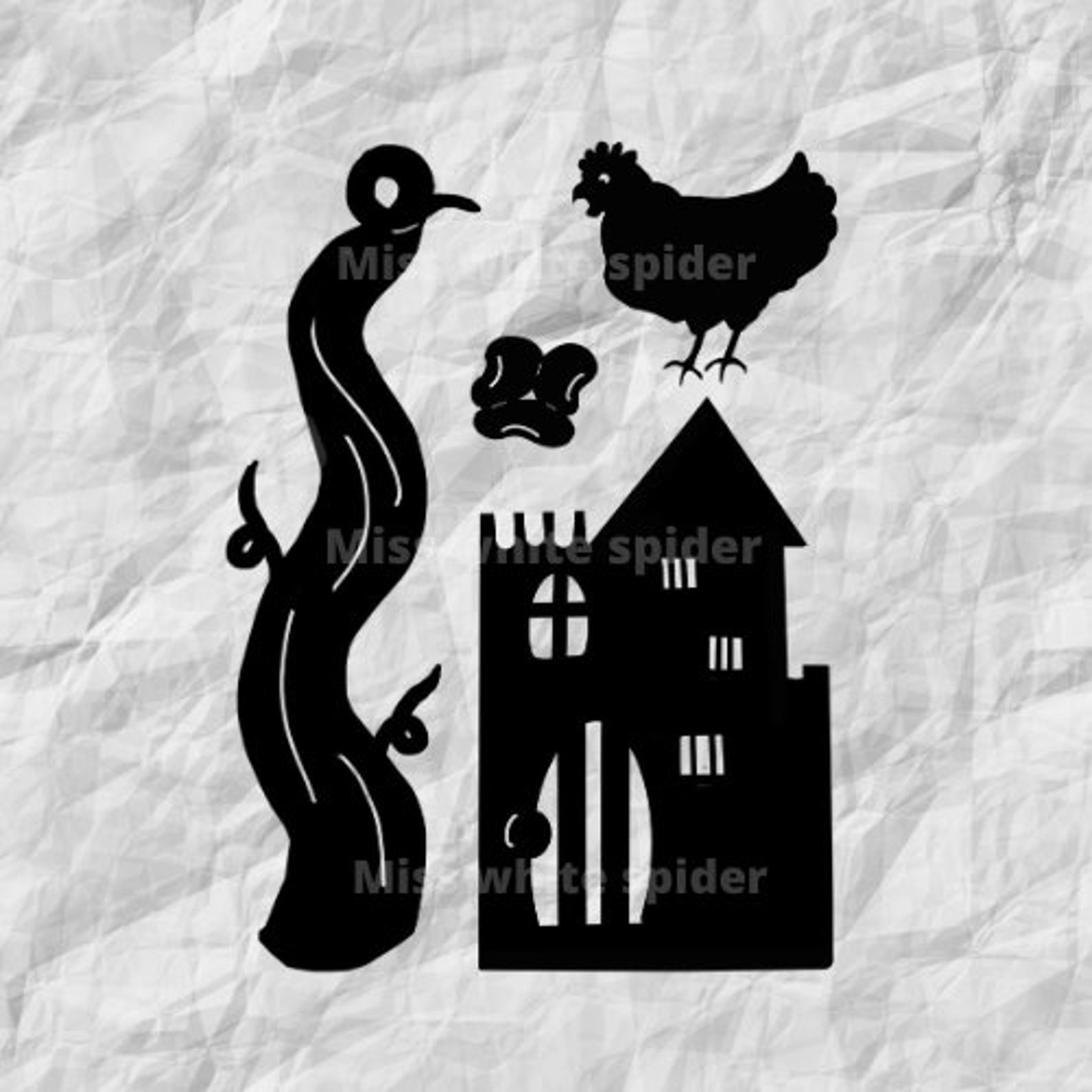 Jack and the beanstalk Instant Download digital shadow puppet Etsy Jack and the beanstalk Instant Download digital shadow puppet Etsy