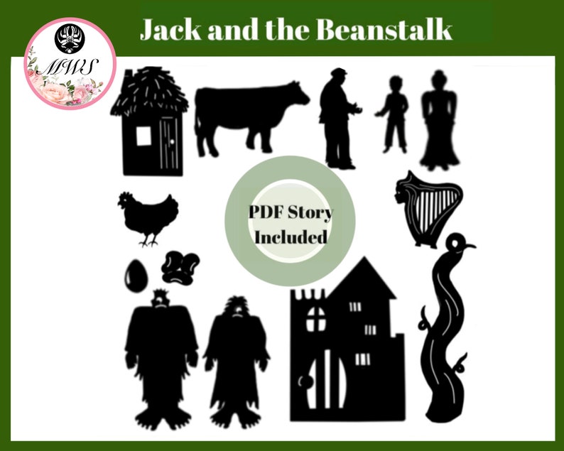 Jack and the Beanstalk Shadow Puppet Template Printable Etsy Jack and the Beanstalk Shadow Puppet Template Printable Etsy