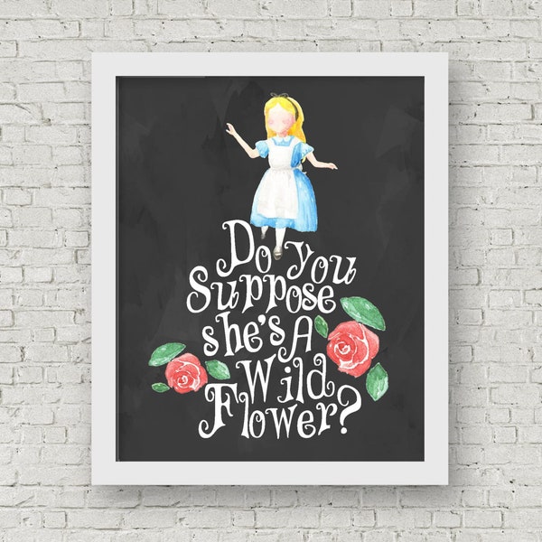 Do You Suppose Shes a Wildflower Print - Etsy