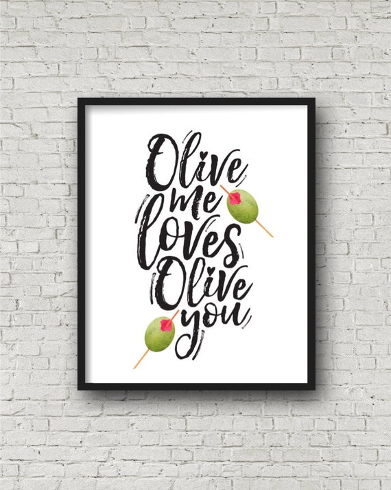 Olive Me Loves Olive You Printable Wall Art All of Me Loves 