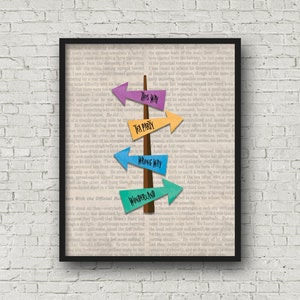 Alice in Wonderland Printable Wall Art, We’re All Mad Here, Cheshire Cat, Mad Hatter, White Rabbit, Tim Burton, Bedroom Decor, Digital File