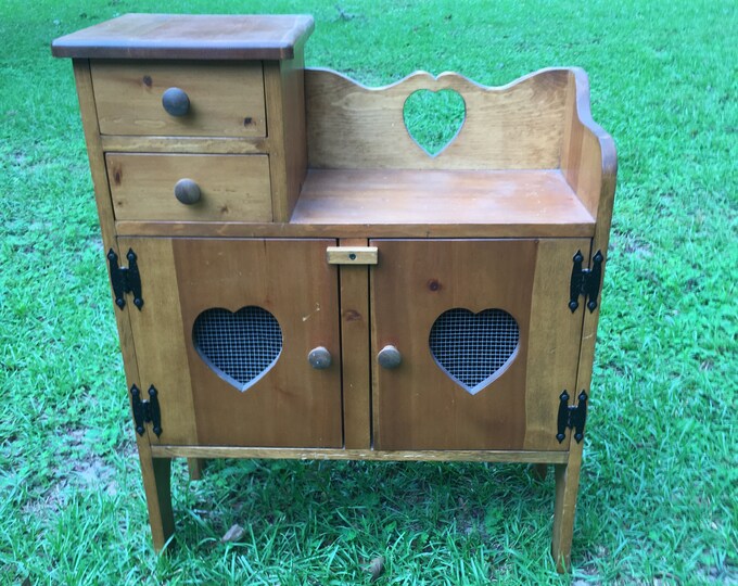 Pie Safe Buffett Hutch Rustic Decor Bathroom Kitchen Etsy