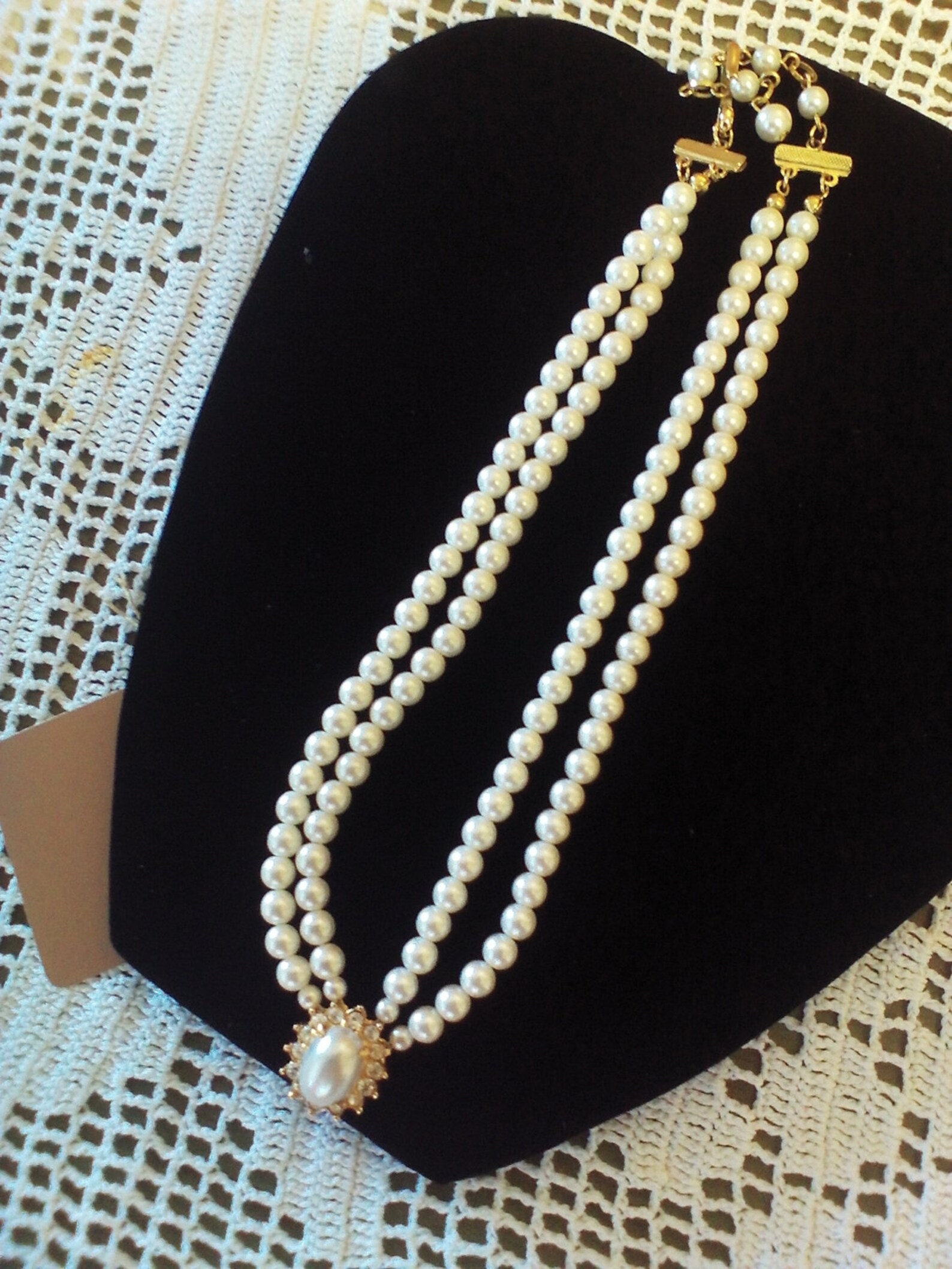 Vintage Costume Pearl Necklace Bridesmaid Jewelry Retro Etsy