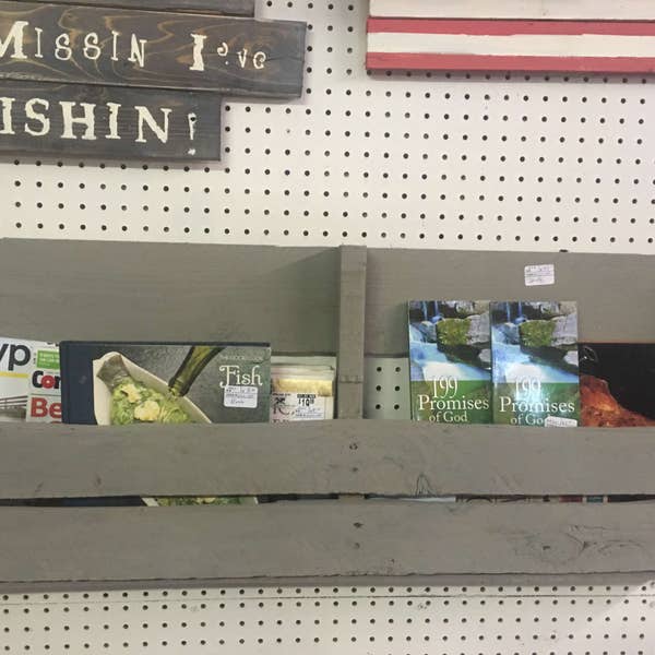 Rustic Magazine Rack, Wall Book Shelf,