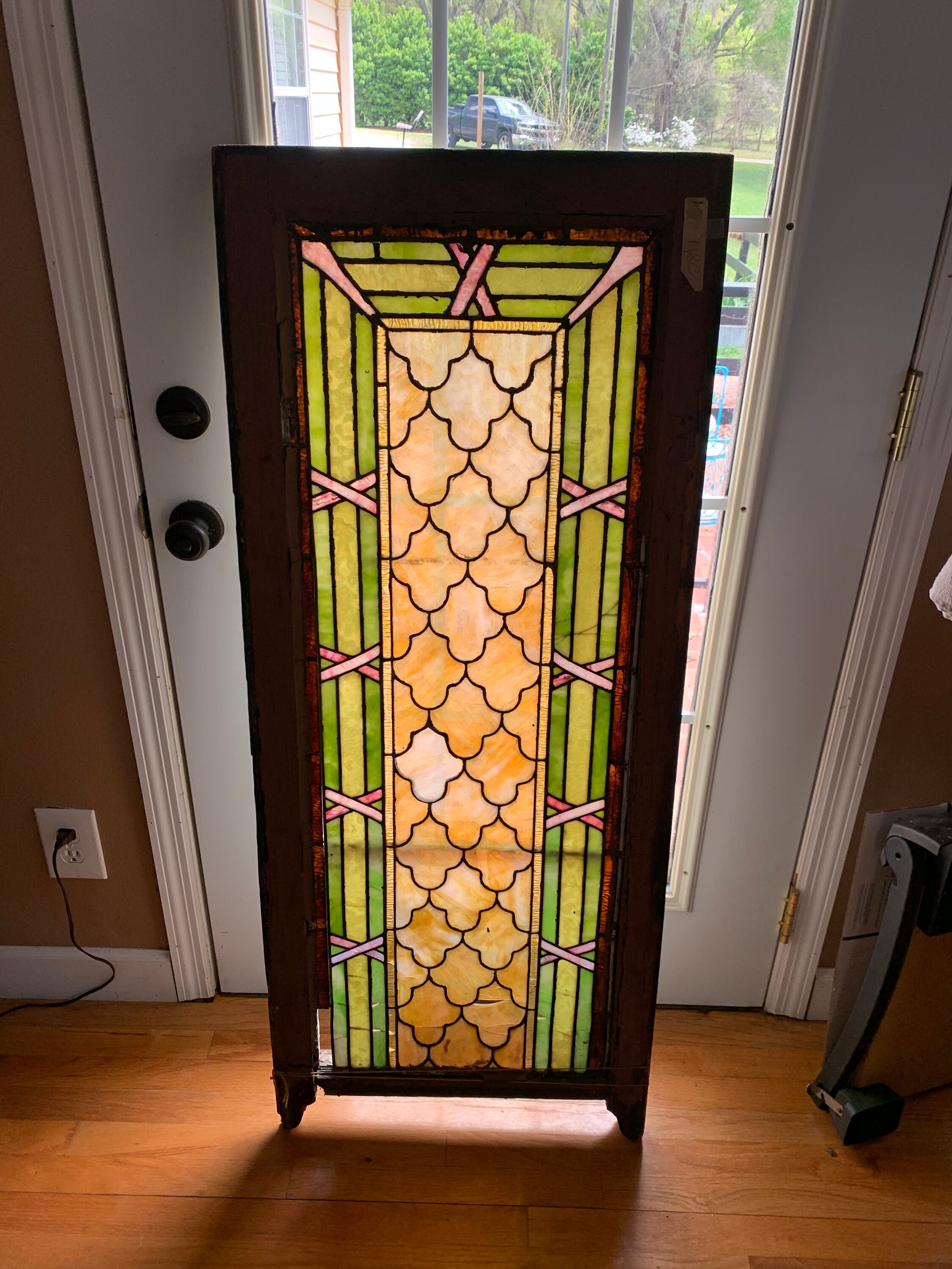 Antique Stained Glass Window for sale Only 3 left at 75