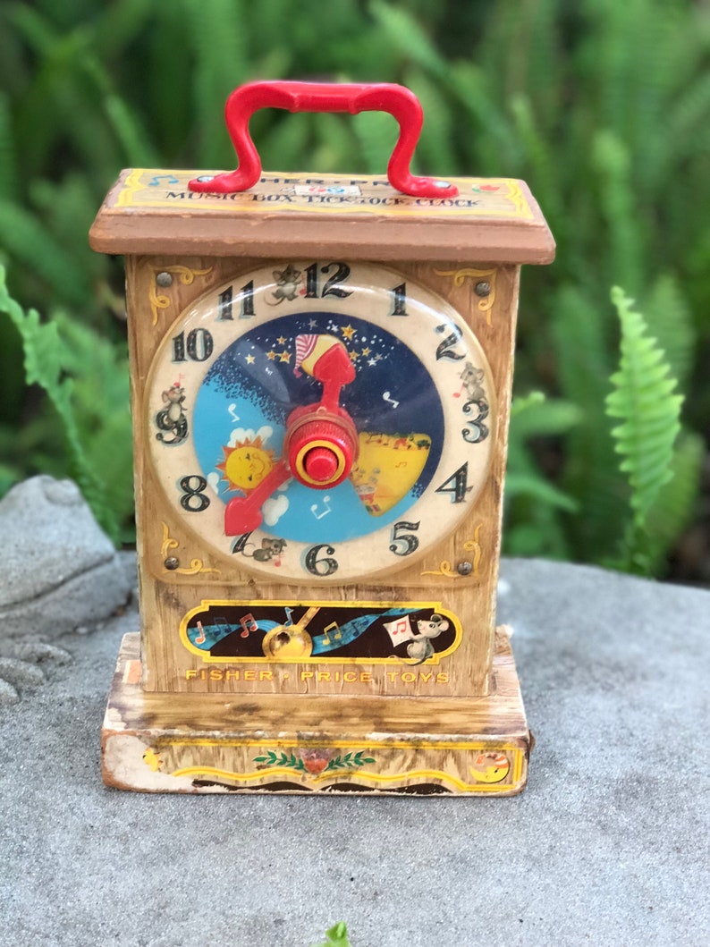 Music Box Tick Tock Clock Etsy