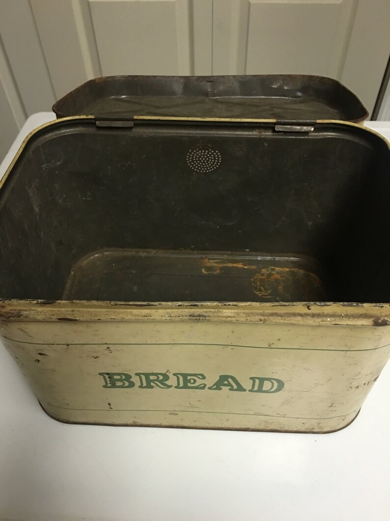 Vintage Bread Tin Bread Box Midcentury Farmhouse Decor Etsy