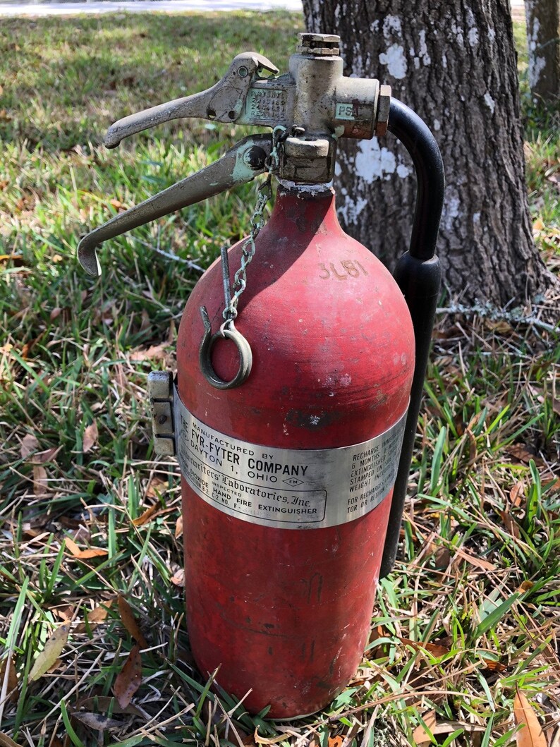 Rare Antique Fire Extinguisher Underwriters Laboratories Etsy