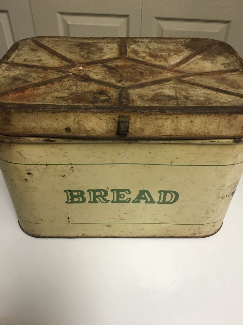 Vintage Bread Tin Bread Box Midcentury Farmhouse Decor Etsy