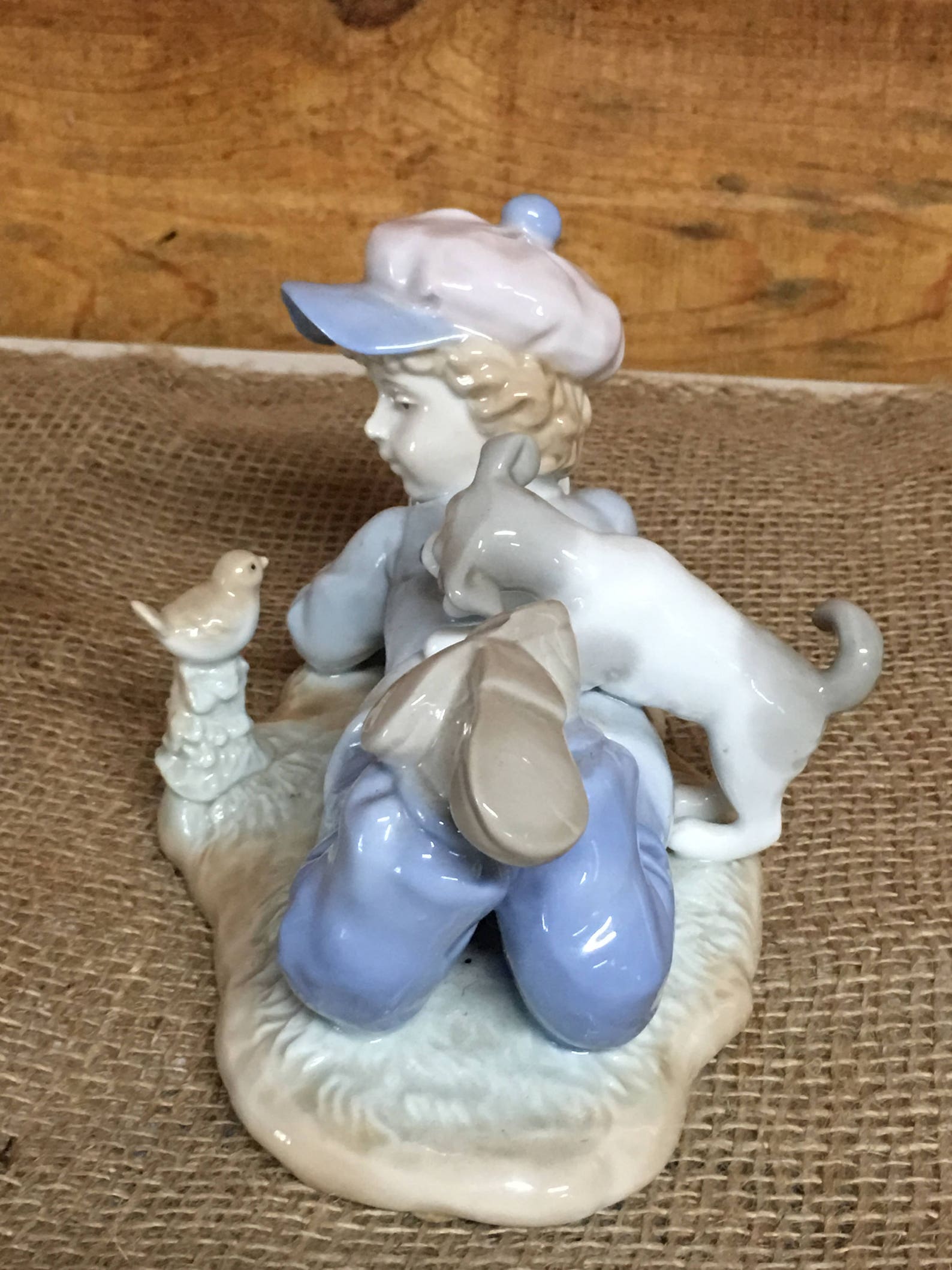 Paul Sebastian Figurine Boy Reading to His Dog Collectibles Etsy