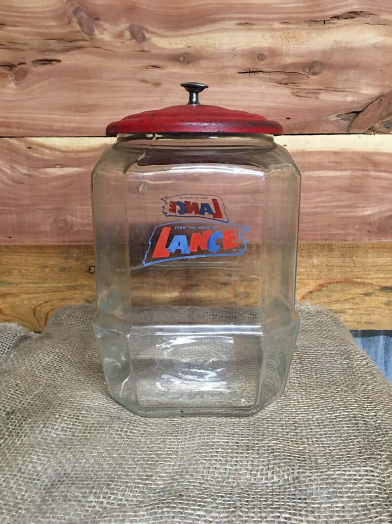 Lance Cookie Jar Antique Jars Bottle Farmhouse Decor Etsy